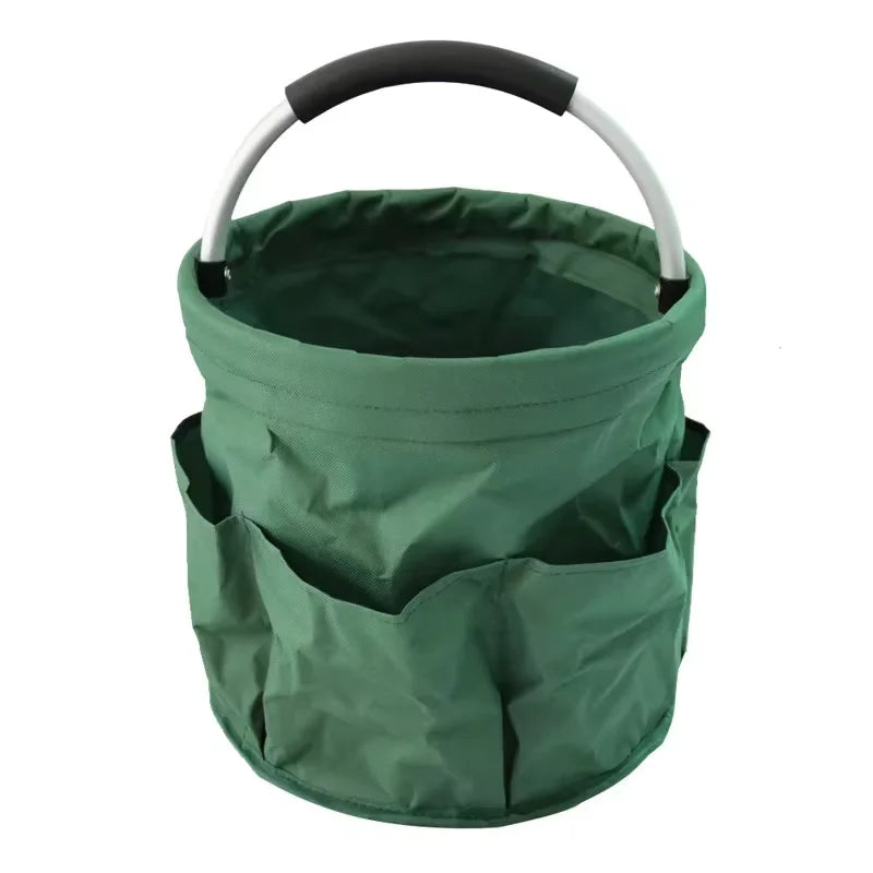 17L Large Storage Organiser Bag Folding Basket Picnic Tote Outdoor Cleaning Caddy with Handle Tool Bag Cleaning Supplies