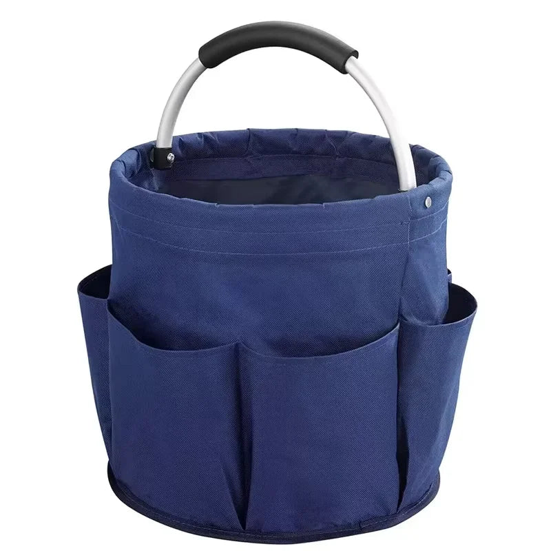 17L Large Storage Organiser Bag Folding Basket Picnic Tote Outdoor Cleaning Caddy with Handle Tool Bag Cleaning Supplies