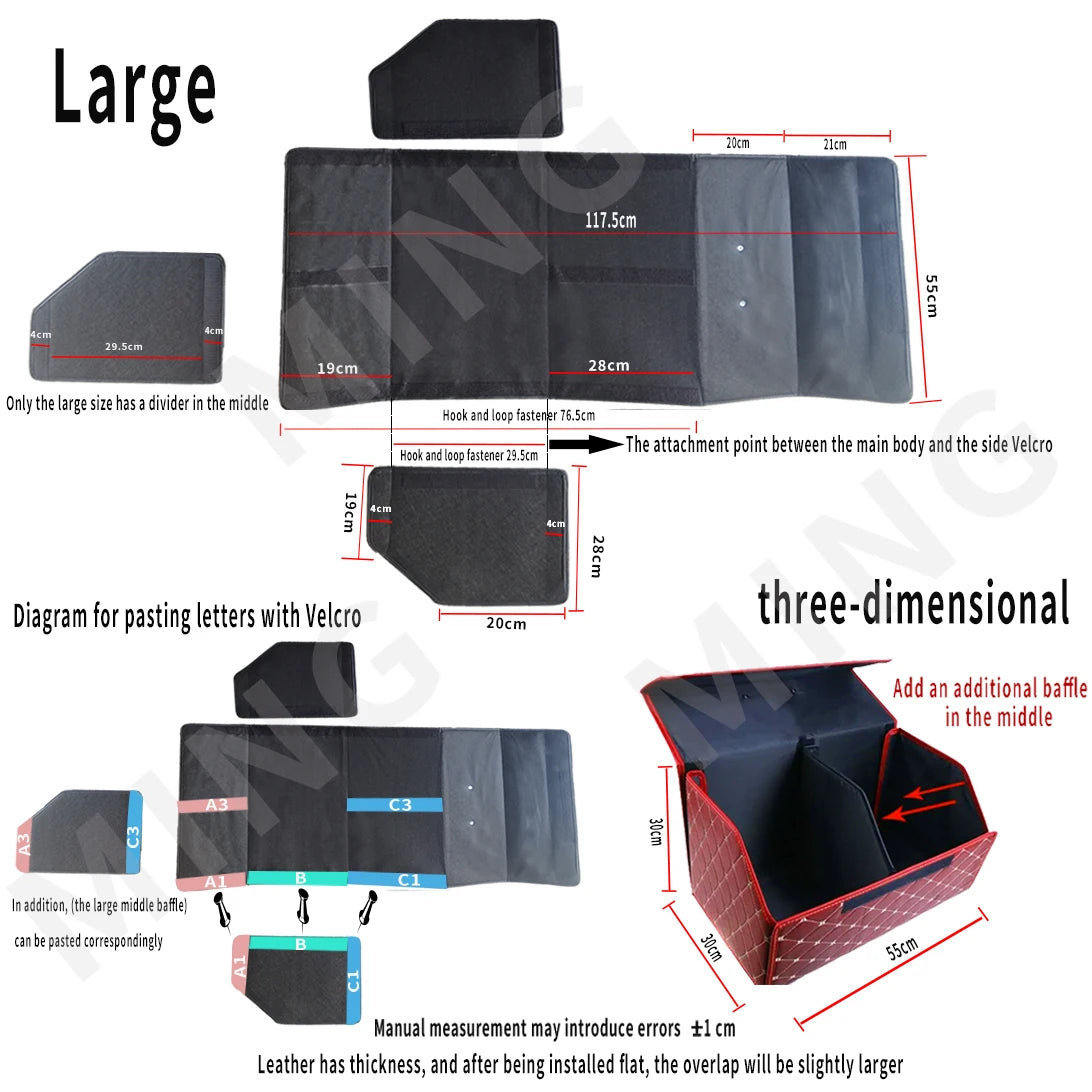Large Leather Boot Box